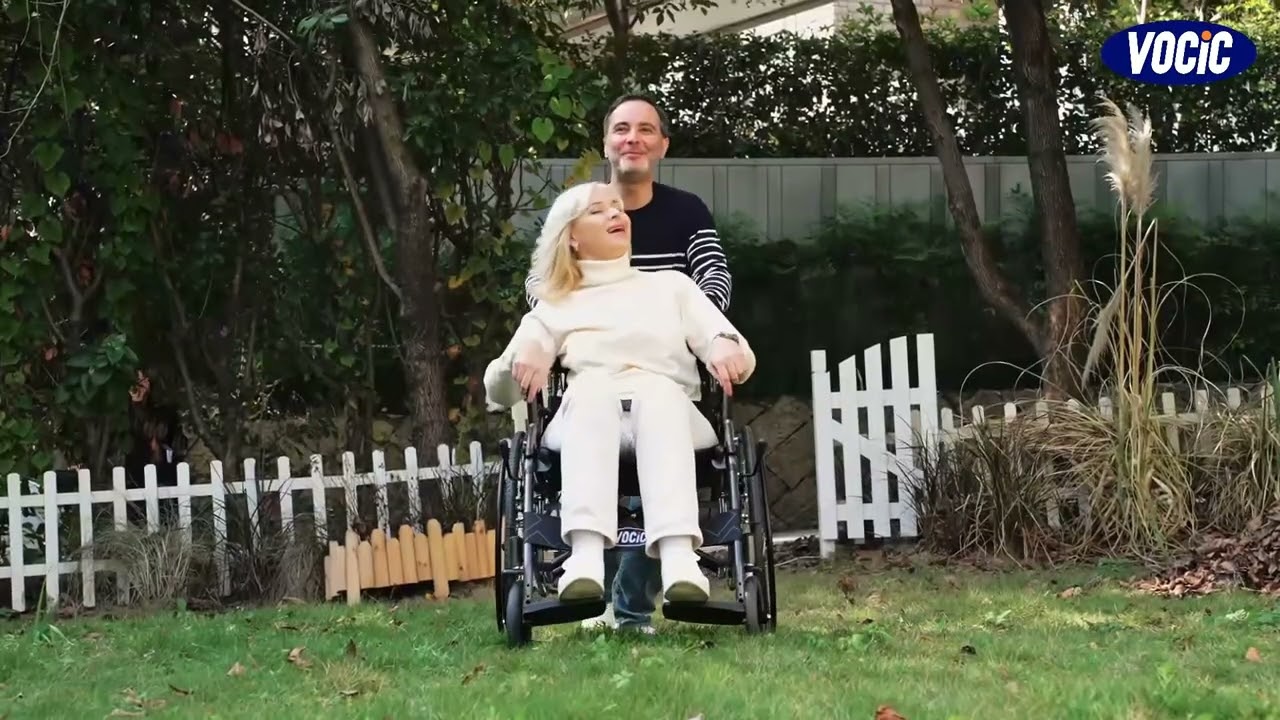 VOCIC U31 Leichter, Faltbarer Transportrollstuhl