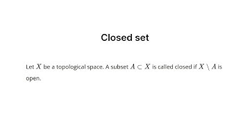 Closed set (Topology)