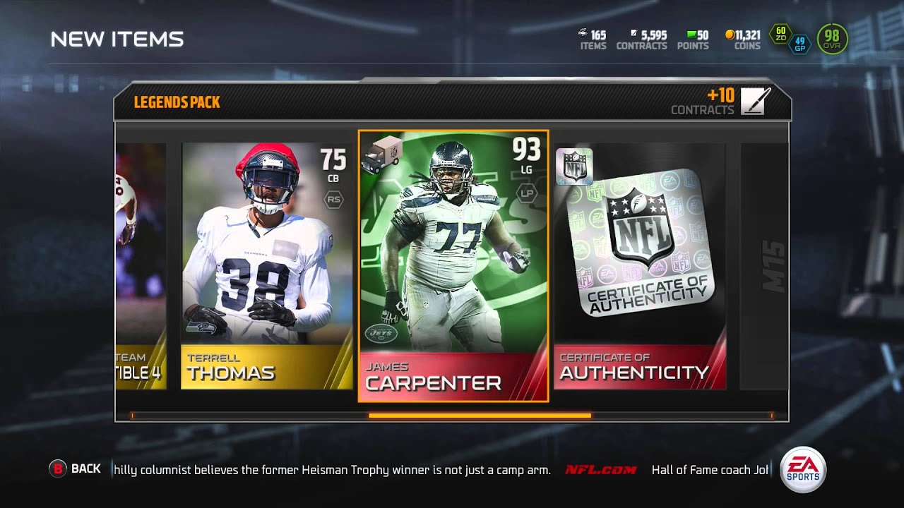 Legends Bundle Opening - 99 OVR Ultimate Legend Bundle Topper! - Madden NFL 15