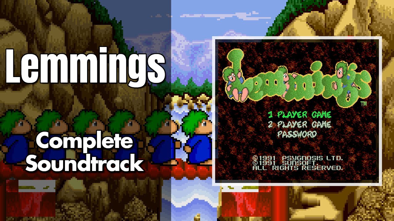 Lemmings (レミングス) [SNES / SFC] | Full OST / Soundtrack - YouTube