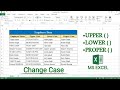 Excel Change Case - Uppercase, Lowercase and Proper Case | Change Case of Text in MS Excel