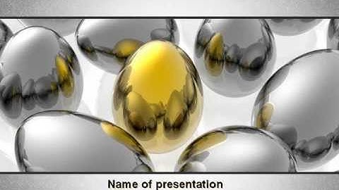 Golden Egg In Idea Nest PowerPoint Template by PoweredTemplate.com