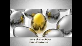 Golden Egg In Idea Nest PowerPoint Template by PoweredTemplate.com