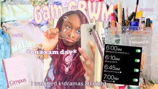 ✧.*my REALISTIC 6am *high school* MORNING ROUTINE grwm,chit chat, ootd, skincare, productive ୨୧˚