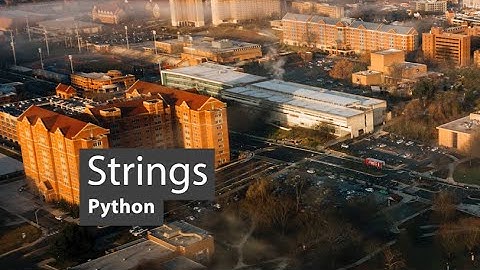 Python - Strings