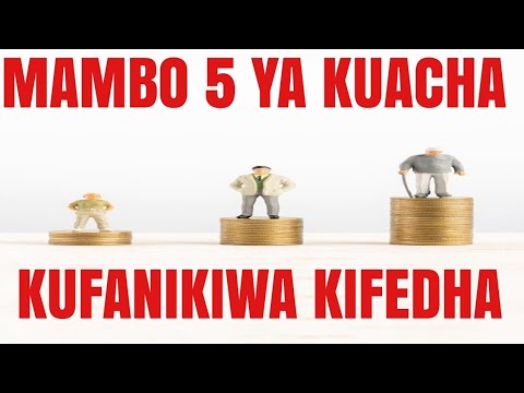 Video: Nini cha kufanya ikiwa wewe ni mtumia pesa