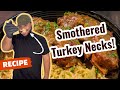 Super tender smothered turkey necks  comfort food  chef aldenb