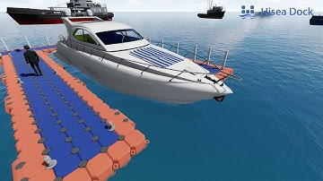 Hisea Dock modular floating dock