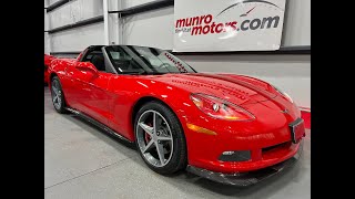 2011 SOLDSOLDSOLD Corvette C6 Torch Red 3LT Glass Roof MEM HUD Auto C.F. Skirts/Frt Spoiler 23k kms!