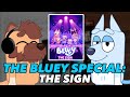 Bluey the sign  red cow arcade