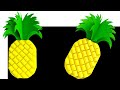 How to make paper pineapple craft  diy paper pineapple making  3d paper pineapple pineapple craft