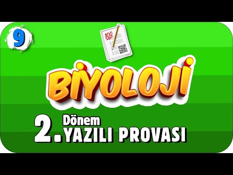 9. Sınıf Biyoloji 2. Dönem 2. Yazılı Hazırlık #2022