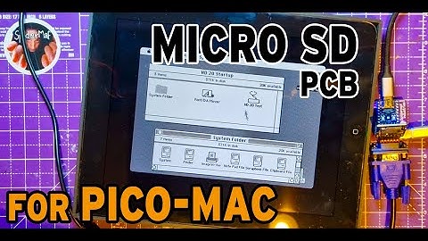 A PCB to add Micro SD modules to use with picomac.  Change disk images without updating firmware