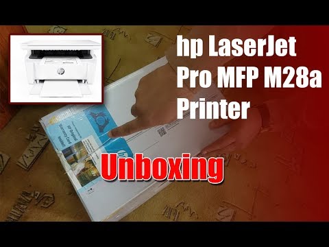 Unboxing & Review: HP LaserJet Pro MFP M28a Printer | Installation