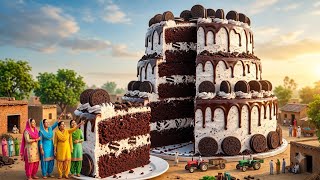 😱 World's Biggest 100 FT GIANT OREO CAKE 🍪🎂 | Giant Dessert Challenge