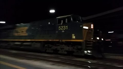 [CSXT]5231 GE ES40DC Solo Leads Q192-09 Through Fay NC With Fouled K5HL NB & Short Train
