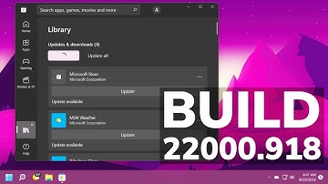 New Windows 11 Update 22000.918 - Microsoft Store, Windows Update, Improvements and Fixes
