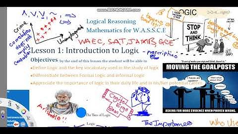 PART 1: Introduction Logical Reasoning: What it is, key terms, formal and informal logic, Importance