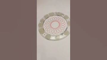 The Perfect Blend of Math and Art: Spirograph Masterpiece #shorts #shortsvideo #spirograph #fyp