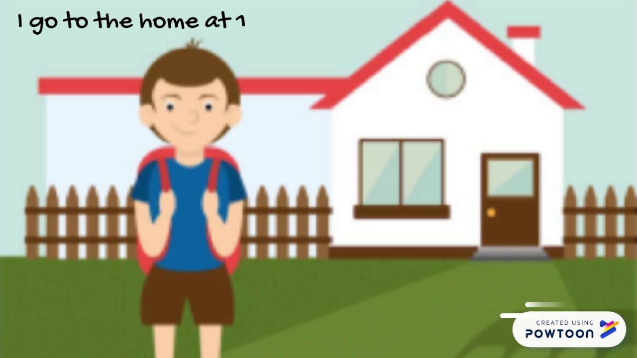 Arrive in town. Home иллюстрация. Мальчик идет к дому. House Flat для детей. Go Home рисунок.
