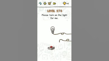 Brain challenge level 273 Please turn on the light for me, Solution Walkthrough
