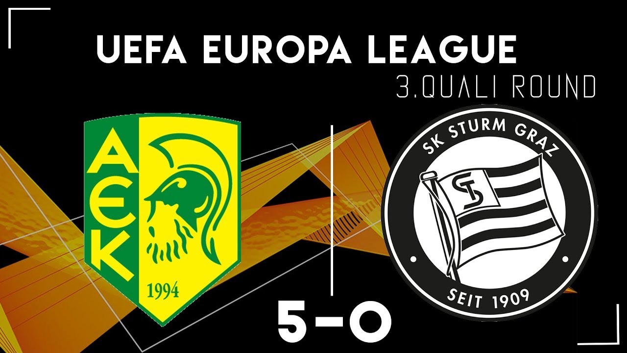 AEK Larnaka - Sturm Graz 5-0 I Highlights & Goals Europa League 3rd  Qualifying Round 2018/19 - YouTube