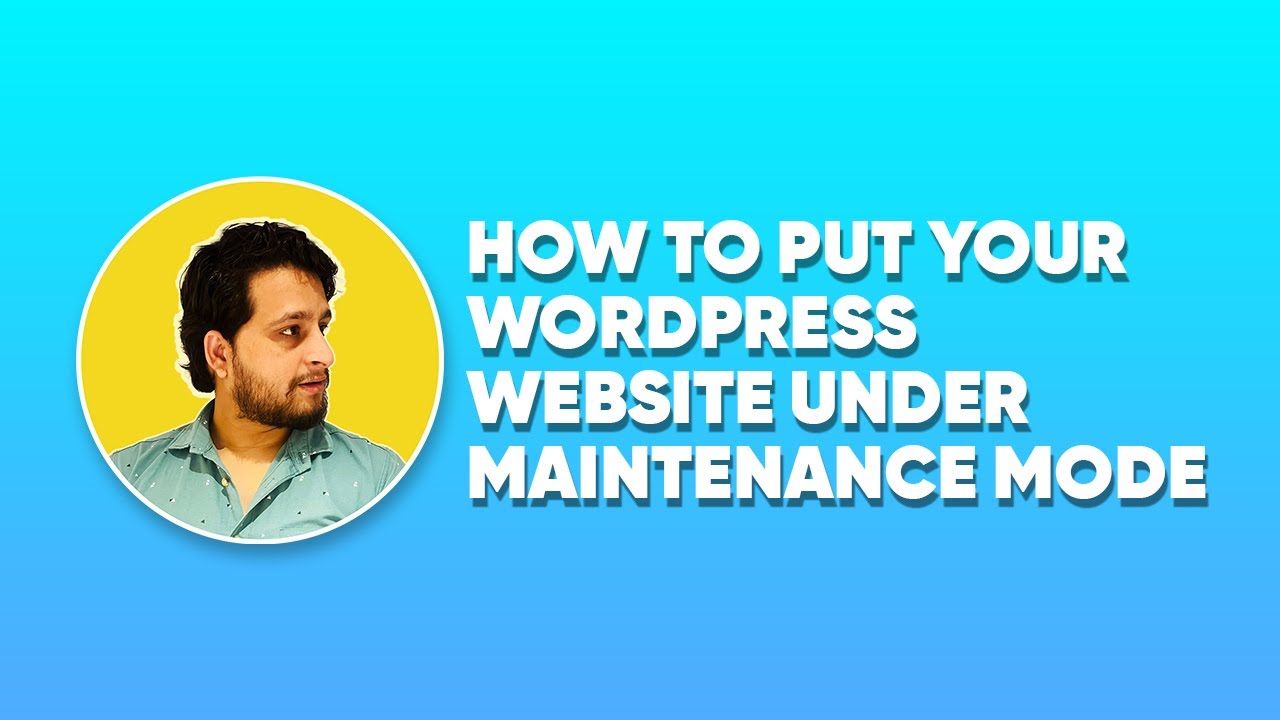 How to put your WordPress website under Maintenance Mode (हिंदी) - YouTube