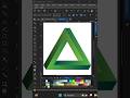 O segredo do triângulo 3D perfeito no CorelDRAW