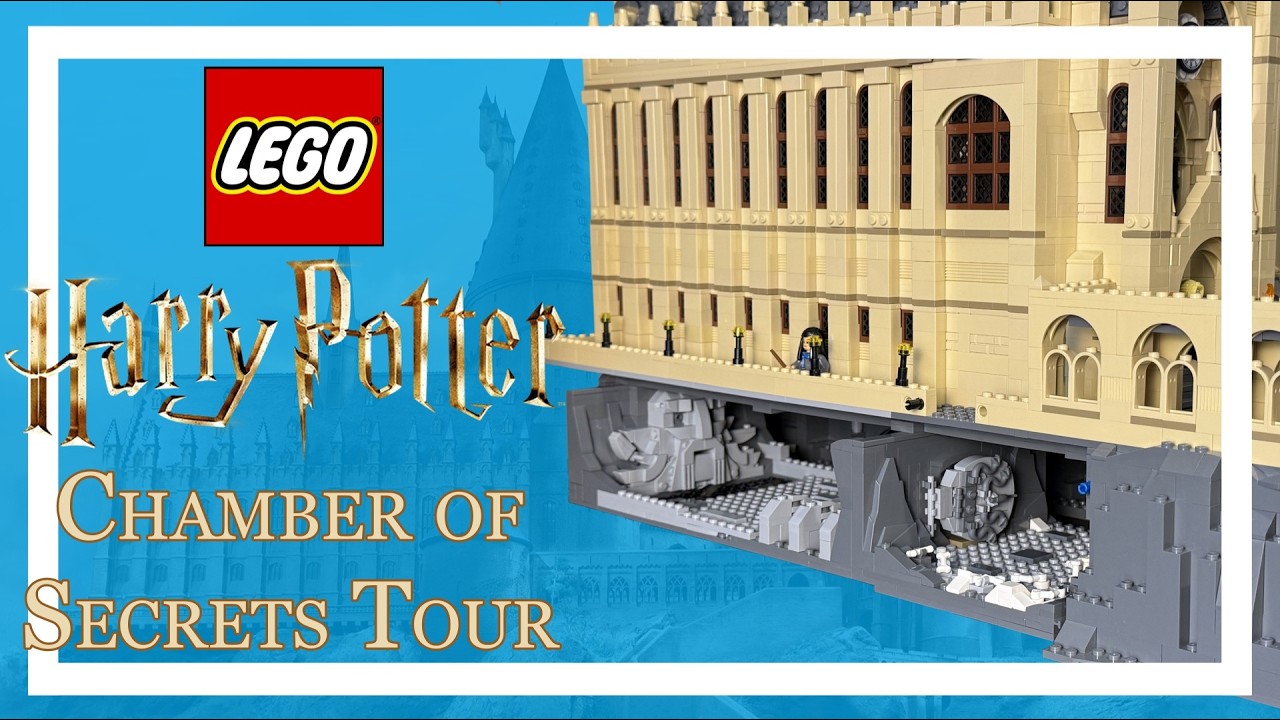 Экскурсия по самодельной модели LEGO «Хогвартс 3: Тайная комната».