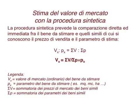 1-I valore economici e il valore di mercato