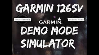 Garmin 126 SV Demo simulation Mode check out the options included with this great unit lake Tawakoni