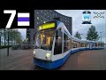 🚊 GVB Amsterdam Tramlijn 7 Cabinerit Slotermeer – Azartplein | Combino