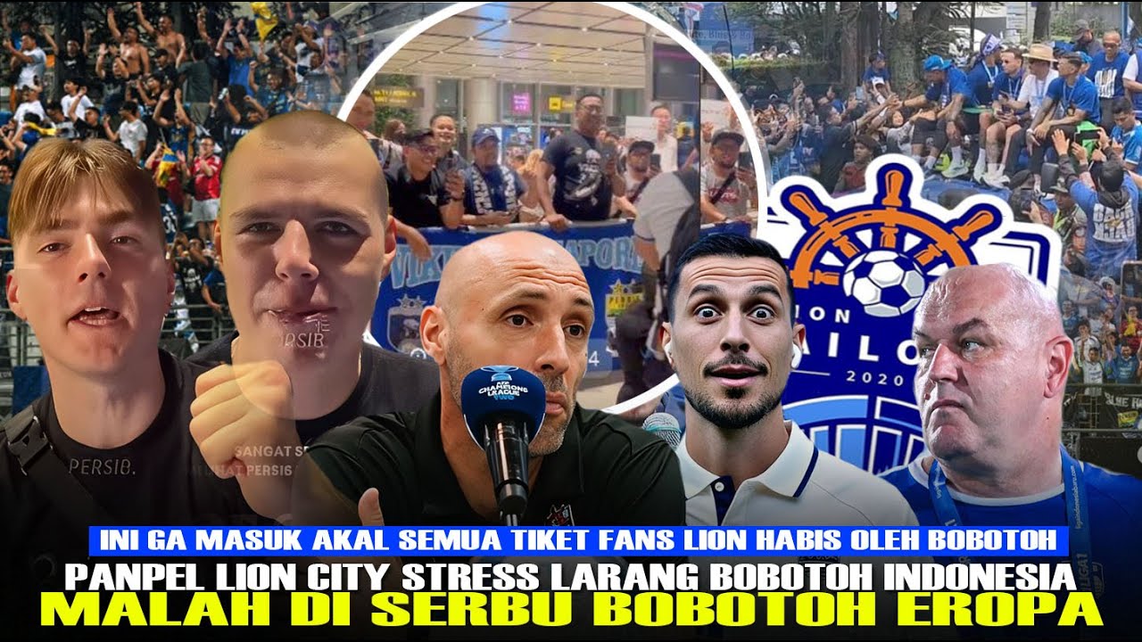 GILA Bobotoh Eropa Serbu Singapura!! Ribuan Fans Persib Nyamar, Bikin Panpel Lion City Angkat Tangan