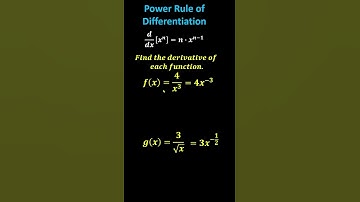 Review: Power Rule of Differentiation (Part 2)  #derivatives #calculus #powerrule