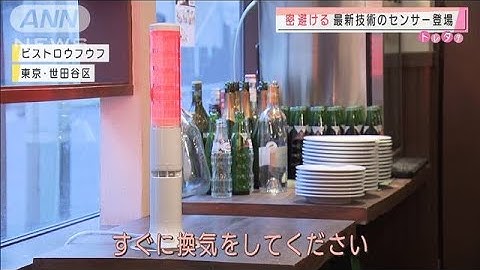 東芝が密避ける最新センサー開発　CO2濃度を表示(2020年11月27日)