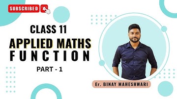 Class 11 Applied Maths|Function|Part 1|M.L Aggarwal|@binaymaheshwari2808