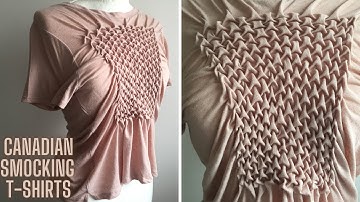 Canadian SMOCKING A T-SHIRT | How to use ARROW SMOCKING on a PRIMARK T-SHIRT  | Didsbury Art Studio