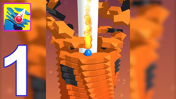 Stack Ball 3D - All Levels Gameplay Walkthrough #01 (Android, iOS)