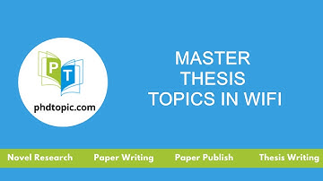 Master Thesis Topics in WiFi | PhD Thesis Topics in WiFi