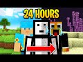 Playing minecraft for 24 hours straight full minecraft movie
