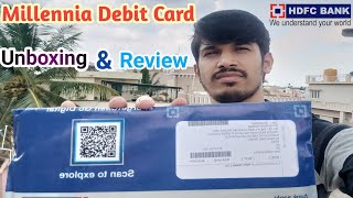 Hdfc Bank Millennia ATM Debit Card Features And Benefits | Unboxing and Review | In Hindi