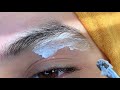 Halal bleaching eyebrow tutorial