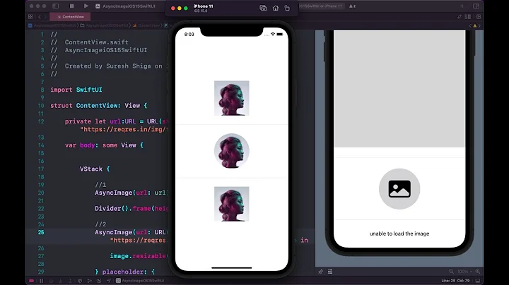 How to Download image from URL using AsyncImage iOS 15 SwiftUI Part #1