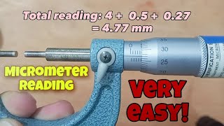 How to read Micrometer? (easy way)