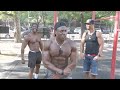 Bam Baam does the 50 pullups and 100 pushups in 5 minutes workout | Thats Good Money