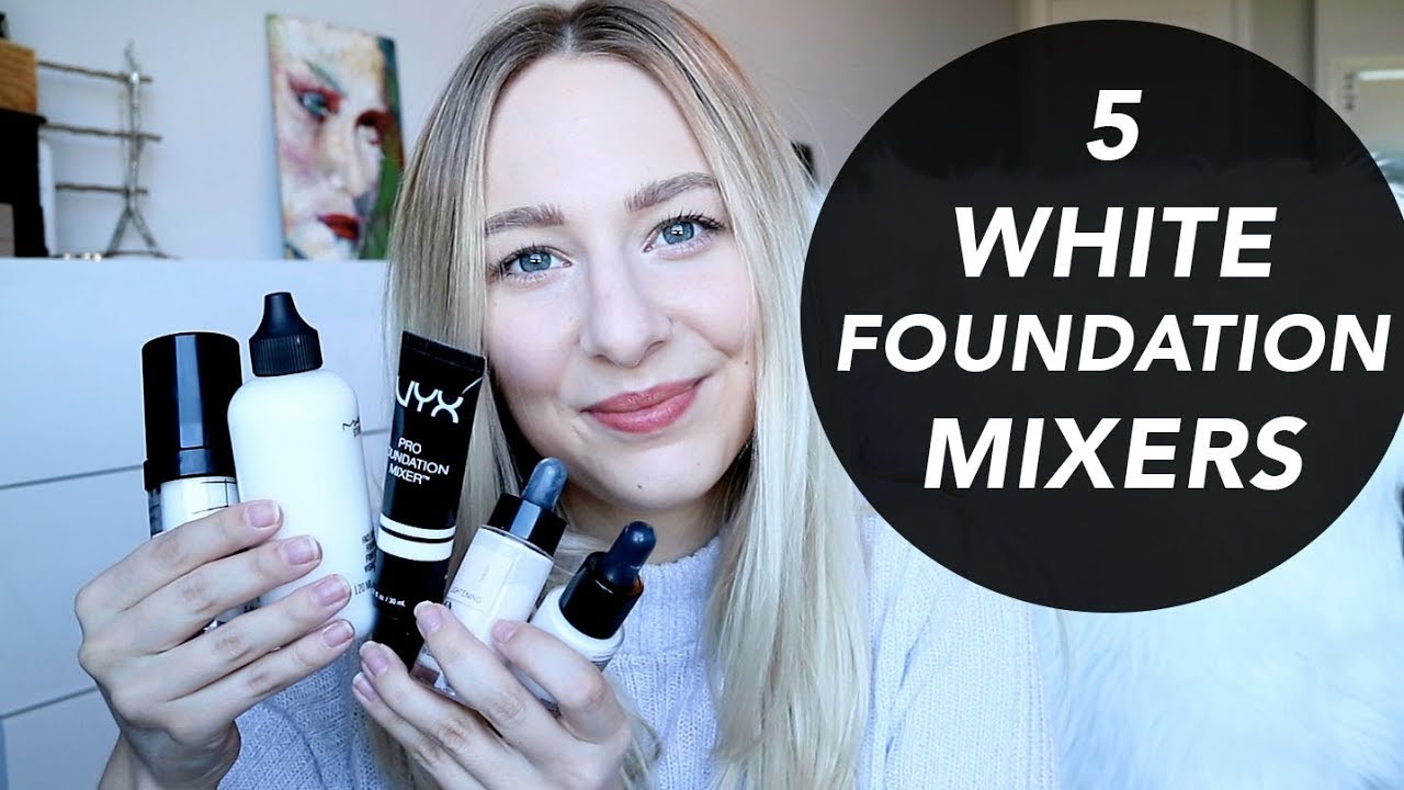 WHITE FOUNDATION MIXERS - lighten your foundations! 