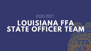 Introducing the 2020-2021 Louisiana FFA State Officer Team