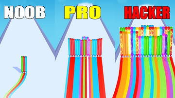 NOOB vs PRO vs HACKER in Pencil Rush 3D