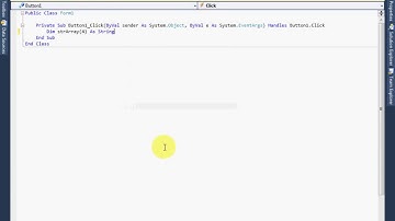 VB NET Lecture16   Array Variable