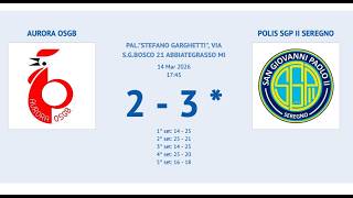 U18 Coppa Plus - Aurora OSGB vs Polis SGP2 Seregno - 14/03/2026